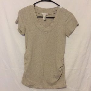Simple cream maternity top